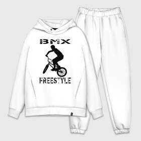 Мужской костюм хлопок OVERSIZE с принтом BMX FreeStyle в Новосибирске,  |  | bmx | freestyle | велик | велосипед | трюки | экстрим
