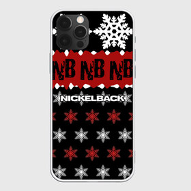 Чехол для iPhone 12 Pro Max с принтом Праздничный Nickelback в Новосибирске, Силикон |  | nickelback | дэниел адэр | майк крюгер | никелбек | никл бек | новогодний | новый год | райан пик | рождество | чед крюгер