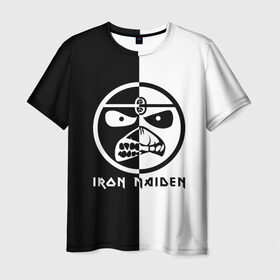 Мужская футболка 3D с принтом Iron Maiden в Новосибирске, 100% полиэфир | прямой крой, круглый вырез горловины, длина до линии бедер | Тематика изображения на принте: 
