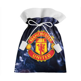 Подарочный 3D мешок с принтом Manchester United в Новосибирске, 100% полиэстер | Размер: 29*39 см | Тематика изображения на принте: manchester | manchester united | mu | дым | манчестер | манчестер юнайтед | мю | футбол