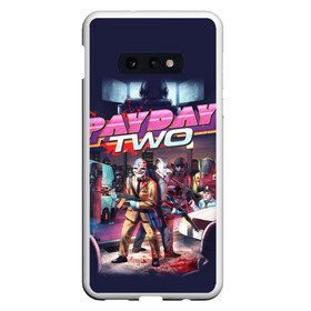 Чехол для Samsung S10E с принтом Payday_3 в Новосибирске, Силикон | Область печати: задняя сторона чехла, без боковых панелей | chains | dallas | heist | hoxton | payday | the heist | wolf | банк | грабители | мафиози | мафия | наемники | ограбление