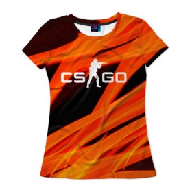 Женская футболка 3D с принтом CS GO - Вой в Новосибирске, 100% полиэфир ( синтетическое хлопкоподобное полотно) | прямой крой, круглый вырез горловины, длина до линии бедер | counter strike | global | offensive