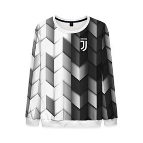 Мужской свитшот 3D с принтом Juventus 2018 Geometry Sport в Новосибирске, 100% полиэстер с мягким внутренним слоем | круглый вырез горловины, мягкая резинка на манжетах и поясе, свободная посадка по фигуре | Тематика изображения на принте: fc | juventus | спорт | спортивные | фк | футбол | футбольный клуб | ювентус