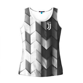 Женская майка 3D с принтом Juventus 2018 Geometry Sport в Новосибирске, 100% полиэстер | круглая горловина, прямой силуэт, длина до линии бедра | fc | juventus | спорт | спортивные | фк | футбол | футбольный клуб | ювентус