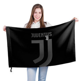 Флаг 3D с принтом Juventus 2018 Original в Новосибирске, 100% полиэстер | плотность ткани — 95 г/м2, размер — 67 х 109 см. Принт наносится с одной стороны | fc | juventus | спорт | спортивные | фк | футбол | футбольный клуб | ювентус