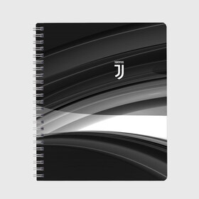 Тетрадь с принтом Juventus 2018 Original в Новосибирске, 100% бумага | 48 листов, плотность листов — 60 г/м2, плотность картонной обложки — 250 г/м2. Листы скреплены сбоку удобной пружинной спиралью. Уголки страниц и обложки скругленные. Цвет линий — светло-серый
 | fc | juventus | спорт | спортивные | фк | футбол | футбольный клуб | ювентус