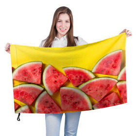 Флаг 3D с принтом арбуз в Новосибирске, 100% полиэстер | плотность ткани — 95 г/м2, размер — 67 х 109 см. Принт наносится с одной стороны | berry | food | fruit | health | rest | summer | vegan | vegetarianism | vitamins | watermelon | арбуз | веган | вегетарианство | витамины | еда | здоровье | лето | отдых | фрукты | ягода
