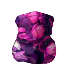 Бандана-труба 3D с принтом цветы в Новосибирске, 100% полиэстер, ткань с особыми свойствами — Activecool | плотность 150‒180 г/м2; хорошо тянется, но сохраняет форму | botany | bouquet | flowers | fuchsia | leaves | magnolia | peony | pink | vintage | ботаника | букет | винтаж | листья | магнолия | пион | розовый | фуксия | цветы