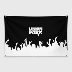 Флаг-баннер с принтом Linkin Park в Новосибирске, 100% полиэстер | размер 67 х 109 см, плотность ткани — 95 г/м2; по краям флага есть четыре люверса для крепления | bennington | chester | linkin park | альтернативный | беннингтон | группа | ленкин | линкин | майк | метал | музыкант | ню | нюметал | парк | певец | рок | рэп | честер | электроник