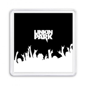 Магнит 55*55 с принтом Linkin Park в Новосибирске, Пластик | Размер: 65*65 мм; Размер печати: 55*55 мм | bennington | chester | linkin park | альтернативный | беннингтон | группа | ленкин | линкин | майк | метал | музыкант | ню | нюметал | парк | певец | рок | рэп | честер | электроник