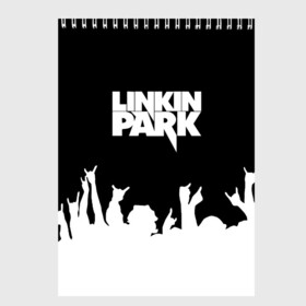 Скетчбук с принтом Linkin Park в Новосибирске, 100% бумага
 | 48 листов, плотность листов — 100 г/м2, плотность картонной обложки — 250 г/м2. Листы скреплены сверху удобной пружинной спиралью | bennington | chester | linkin park | альтернативный | беннингтон | группа | ленкин | линкин | майк | метал | музыкант | ню | нюметал | парк | певец | рок | рэп | честер | электроник