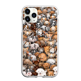 Чехол для iPhone 11 Pro матовый с принтом Щенки в Новосибирске, Силикон |  | Тематика изображения на принте: бультерьер | корги | мопс | паттерн | пес | питбуль | породы | собака | собачка | хаски | щенок
