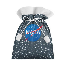 Подарочный 3D мешок с принтом NASA в Новосибирске, 100% полиэстер | Размер: 29*39 см | Тематика изображения на принте: nasa | star | звезды | космос | наса