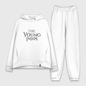 Женский костюм хлопок Oversize с принтом The young pope в Новосибирске,  |  | young pope | джуд лоу | молодой папа