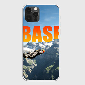 Чехол для iPhone 12 Pro с принтом base jumping в Новосибирске, силикон | область печати: задняя сторона чехла, без боковых панелей | adrenaline | b.a.s.e. | base jumping | danger | extreme | freedom | height | jump | parachute | risk | skydive | адреналин | бейс | бейсджампинг | высота | парашют | прыжок | риск | свобода | экстрим