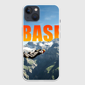 Чехол для iPhone 13 с принтом base jumping в Новосибирске,  |  | Тематика изображения на принте: adrenaline | b.a.s.e. | base jumping | danger | extreme | freedom | height | jump | parachute | risk | skydive | адреналин | бейс | бейсджампинг | высота | парашют | прыжок | риск | свобода | экстрим