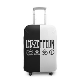 Чехол для чемодана 3D с принтом Led Zeppelin в Новосибирске, 86% полиэфир, 14% спандекс | двустороннее нанесение принта, прорези для ручек и колес | led | led zeppelin | блюз | группа | джимми пейдж | джон генри бонэм | джон пол джонс | лед зепелен | лед зеппелин | метал | роберт плант | рок | тяжелый | фолк | хард | хардрок | хеви | хевиметал