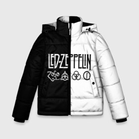 Зимняя куртка для мальчиков 3D с принтом Led Zeppelin в Новосибирске, ткань верха — 100% полиэстер; подклад — 100% полиэстер, утеплитель — 100% полиэстер | длина ниже бедра, удлиненная спинка, воротник стойка и отстегивающийся капюшон. Есть боковые карманы с листочкой на кнопках, утяжки по низу изделия и внутренний карман на молнии. 

Предусмотрены светоотражающий принт на спинке, радужный светоотражающий элемент на пуллере молнии и на резинке для утяжки | led | led zeppelin | блюз | группа | джимми пейдж | джон генри бонэм | джон пол джонс | лед зепелен | лед зеппелин | метал | роберт плант | рок | тяжелый | фолк | хард | хардрок | хеви | хевиметал