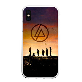 Чехол для iPhone XS Max матовый с принтом Linkin Park в Новосибирске, Силикон | Область печати: задняя сторона чехла, без боковых панелей | chester bennington | linkin park | беннингтон честер | линкин парк