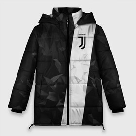 Женская зимняя куртка 3D с принтом Juventus 2018 Line в Новосибирске, верх — 100% полиэстер; подкладка — 100% полиэстер; утеплитель — 100% полиэстер | длина ниже бедра, силуэт Оверсайз. Есть воротник-стойка, отстегивающийся капюшон и ветрозащитная планка. 

Боковые карманы с листочкой на кнопках и внутренний карман на молнии | fc | juventus | спорт | спортивные | фк | футбол | футбольный клуб | ювентус