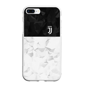 Чехол для iPhone 7Plus/8 Plus матовый с принтом Juventus 2018 Black and White в Новосибирске, Силикон | Область печати: задняя сторона чехла, без боковых панелей | Тематика изображения на принте: fc | juventus | спорт | спортивные | фк | футбол | футбольный клуб | ювентус