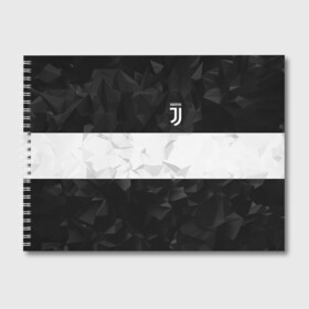 Альбом для рисования с принтом Juventus White Line в Новосибирске, 100% бумага
 | матовая бумага, плотность 200 мг. | fc | juventus | спорт | спортивные | фк | футбол | футбольный клуб | ювентус