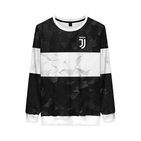 Женский свитшот 3D с принтом Juventus 2018 White Line в Новосибирске, 100% полиэстер с мягким внутренним слоем | круглый вырез горловины, мягкая резинка на манжетах и поясе, свободная посадка по фигуре | Тематика изображения на принте: fc | juventus | спорт | спортивные | фк | футбол | футбольный клуб | ювентус