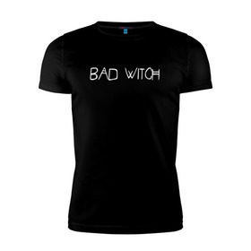 Мужская футболка премиум с принтом Bad Witch в Новосибирске, 92% хлопок, 8% лайкра | приталенный силуэт, круглый вырез ворота, длина до линии бедра, короткий рукав | ahs | american horror story | американская история ужасов