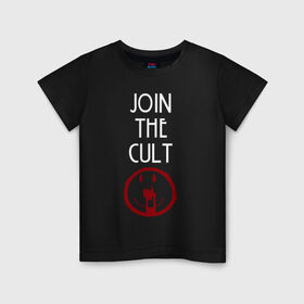 Детская футболка хлопок с принтом Cult в Новосибирске, 100% хлопок | круглый вырез горловины, полуприлегающий силуэт, длина до линии бедер | ahs | american horror story | американская история ужасов