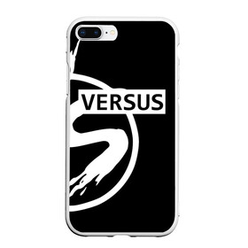 Чехол для iPhone 7Plus/8 Plus матовый с принтом VERSUS в Новосибирске, Силикон | Область печати: задняя сторона чехла, без боковых панелей | battle | versus | батл | версус