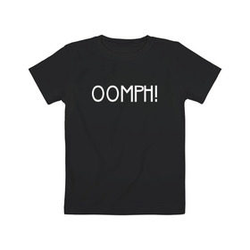 Детская футболка хлопок с принтом Oomph! в Новосибирске, 100% хлопок | круглый вырез горловины, полуприлегающий силуэт, длина до линии бедер | Тематика изображения на принте: 