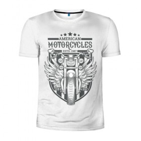 Мужская футболка 3D спортивная с принтом Vintage motocycle 5 в Новосибирске, 100% полиэстер с улучшенными характеристиками | приталенный силуэт, круглая горловина, широкие плечи, сужается к линии бедра | harley | motorbike | motorcycle | race | rider | ryder | skull | speed | байк | гонки | гонщик | мото | мотобайк | мотоцикл | райдер | скорость | харлей | череп