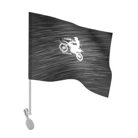 Флаг для автомобиля с принтом Motocross в Новосибирске, 100% полиэстер | Размер: 30*21 см | motorbike | motorcycle | race | rider | ryder | speed | байк | гонки | гонщик | мото | мотобайк | мотоцикл | райдер | скорость