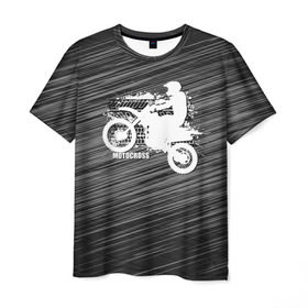 Мужская футболка 3D с принтом Motocross в Новосибирске, 100% полиэфир | прямой крой, круглый вырез горловины, длина до линии бедер | motorbike | motorcycle | race | rider | ryder | speed | байк | гонки | гонщик | мото | мотобайк | мотоцикл | райдер | скорость