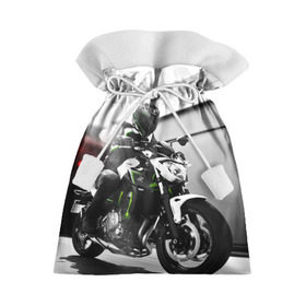 Подарочный 3D мешок с принтом Kawasaki в Новосибирске, 100% полиэстер | Размер: 29*39 см | motorbike | motorcycle | race | rider | ryder | speed | yamaha | байк | гонки | гонщик | кавасаки | мото | мотобайк | мотоцикл | райдер | скорость | ямаха