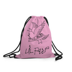 Рюкзак-мешок 3D с принтом LIL PEEP. Cry Baby в Новосибирске, 100% полиэстер | плотность ткани — 200 г/м2, размер — 35 х 45 см; лямки — толстые шнурки, застежка на шнуровке, без карманов и подкладки | lil peep. cry baby | лил пип