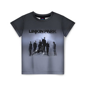 Детская футболка 3D с принтом Группа Linkin Park в Новосибирске, 100% гипоаллергенный полиэфир | прямой крой, круглый вырез горловины, длина до линии бедер, чуть спущенное плечо, ткань немного тянется | Тематика изображения на принте: bennington | chester | linkin park | альтернативный | беннингтон | группа | ленкин | линкин | майк | метал | музыкант | ню | нюметал | парк | певец | рок | рэп | честер | электроник
