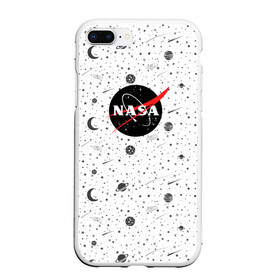 Чехол для iPhone 7Plus/8 Plus матовый с принтом Nasa в Новосибирске, Силикон | Область печати: задняя сторона чехла, без боковых панелей | 