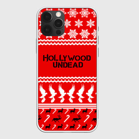 Чехол для iPhone 12 Pro с принтом Hollywood Undead в Новосибирске, силикон | область печати: задняя сторона чехла, без боковых панелей | charlie scene | danny | funny man | hollywood | j dog | johnny 3 tears | undead | андед | голивуд | голливудская | группа | знак | кранккор | красный | метал | надпись | нежить | новогодний | новый год | ню | праздник | реп | рождество