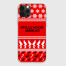 Чехол для iPhone 12 Pro Max с принтом Hollywood Undead в Новосибирске, Силикон |  | Тематика изображения на принте: charlie scene | danny | funny man | hollywood | j dog | johnny 3 tears | undead | андед | голивуд | голливудская | группа | знак | кранккор | красный | метал | надпись | нежить | новогодний | новый год | ню | праздник | реп | рождество