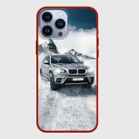 Чехол для iPhone 13 Pro Max с принтом BMW X5 в Новосибирске,  |  | auto | race | авто | автомобиль | бмв | бумер | бэха | гонки | марка | машина