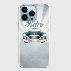 Чехол для iPhone 13 Pro с принтом Ретро стайл 2 в Новосибирске,  |  | auto | race | авто | автомобиль | гонки | классика | марка | машина | ретро