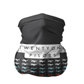 Бандана-труба 3D с принтом Twenty One Pilots Planes Brand в Новосибирске, 100% полиэстер, ткань с особыми свойствами — Activecool | плотность 150‒180 г/м2; хорошо тянется, но сохраняет форму | rock | t.o.p. | top | twenty one pilots | рок