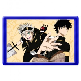 Магнит 45*70 с принтом Black Clover в Новосибирске, Пластик | Размер: 78*52 мм; Размер печати: 70*45 | 