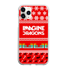 Чехол для iPhone 11 Pro матовый с принтом Праздничный Imagine Dragons в Новосибирске, Силикон |  | dragons | imagine | альтернативный | американская | арена | бэн макки | группа | драгонс | дэн | дэн рейнольдс | знак | имеджин | инди | индирок | красный | надпись | новогодний | новый год | поп | праздник
