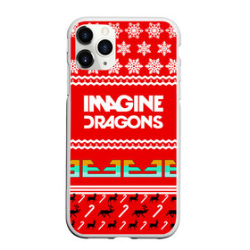 Чехол для iPhone 11 Pro матовый с принтом Праздничный Imagine Dragons в Новосибирске, Силикон |  | Тематика изображения на принте: dragons | imagine | альтернативный | американская | арена | бэн макки | группа | драгонс | дэн | дэн рейнольдс | знак | имеджин | инди | индирок | красный | надпись | новогодний | новый год | поп | праздник