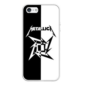 Чехол для iPhone 5/5S матовый с принтом Metallica в Новосибирске, Силикон | Область печати: задняя сторона чехла, без боковых панелей | metallica | группа | джеймс хэтфилд | кирк хэмметт | ларс ульрих | метал | металика | металлика | миталика | музыка | роберт трухильо | рок | трэш | трэшметал | хард | хардрок | хеви | хевиметал