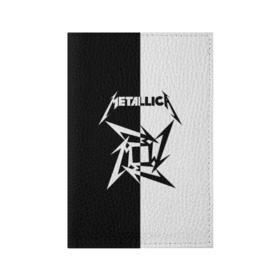 Обложка для паспорта матовая кожа с принтом Metallica в Новосибирске, натуральная матовая кожа | размер 19,3 х 13,7 см; прозрачные пластиковые крепления | Тематика изображения на принте: metallica | группа | джеймс хэтфилд | кирк хэмметт | ларс ульрих | метал | металика | металлика | миталика | музыка | роберт трухильо | рок | трэш | трэшметал | хард | хардрок | хеви | хевиметал