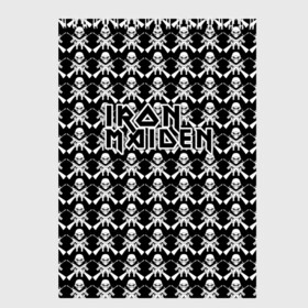 Скетчбук с принтом Iron Maiden в Новосибирске, 100% бумага
 | 48 листов, плотность листов — 100 г/м2, плотность картонной обложки — 250 г/м2. Листы скреплены сверху удобной пружинной спиралью | iron maiden | адриан смит | айрон мейден | гроза | группа | дэйв мюррей | железная дева | ирон майден | метал | мрачный | музыка | песни | рок | стив харрис | тяжелый | флаг | хеви | хевиметал