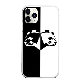 Чехол для iPhone 11 Pro матовый с принтом Панда в Новосибирске, Силикон |  | Тематика изображения на принте: бамбук | бамбуковый медведь | белый | голова | два | животное | злость | красная книга | крутой | мишка | оскал | панда | прикольный | тату | цвета | чб | черный | ярость